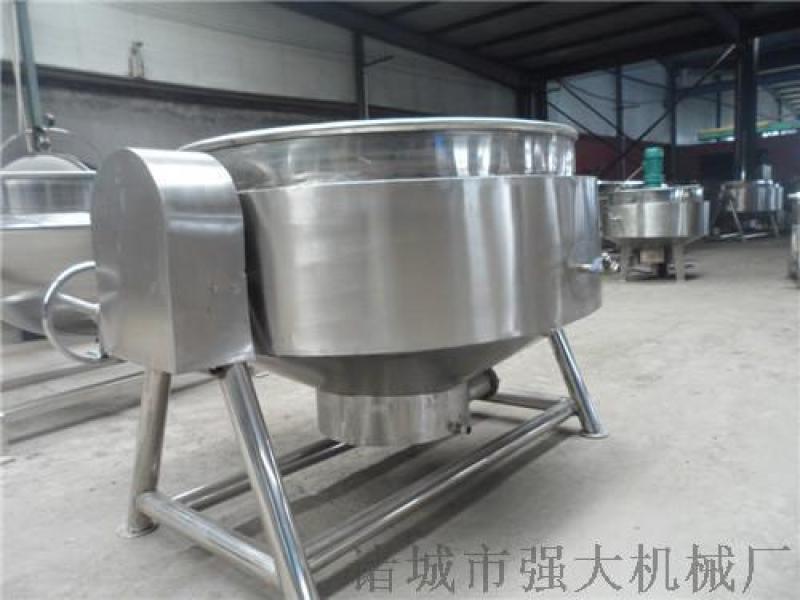 鹵煮花生夾層鍋煮鍋 河北帶攪拌煮鍋夾層鍋批發銷售