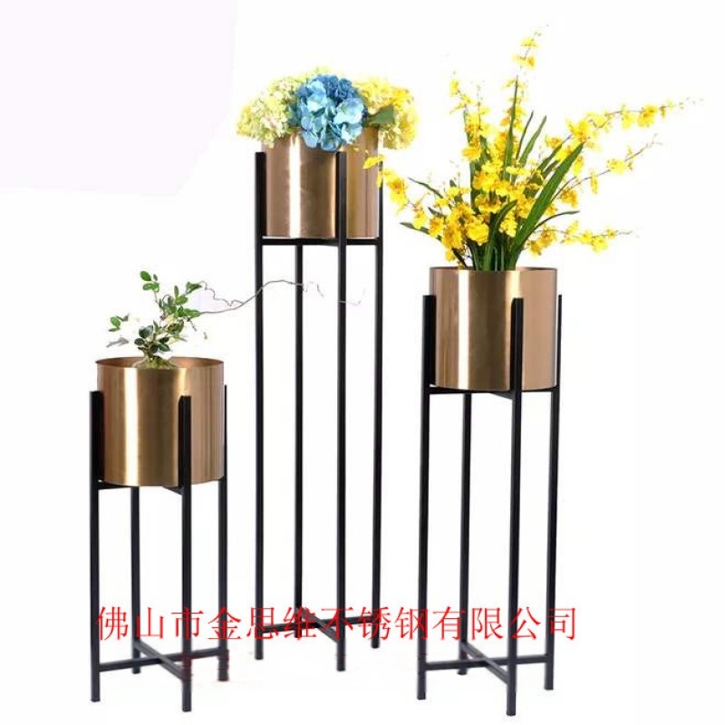 拉絲不銹鋼隔離花箱供應(yīng)園林藝術(shù)白色不銹鋼花箱廠家