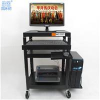 晶固JG98-13電腦顯示器移動推車投影儀器推車教學(xué)機房移動推車帶鍵盤主機